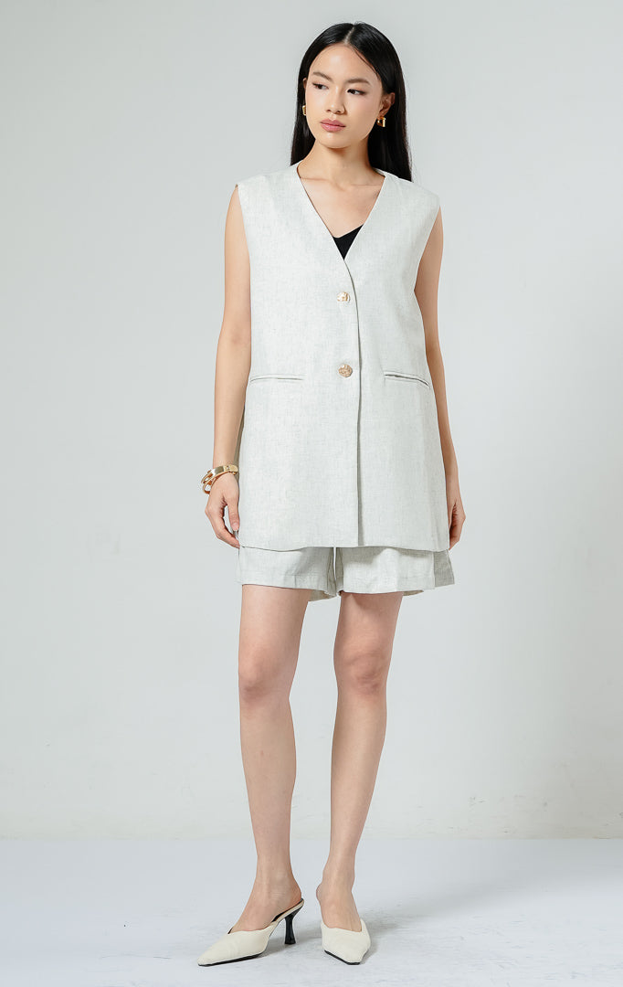 Viravia Vest Light Grey