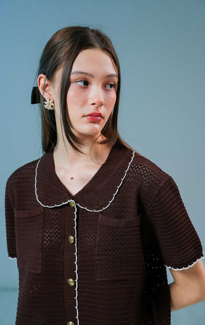 Mylah Cardigan Dark Brown