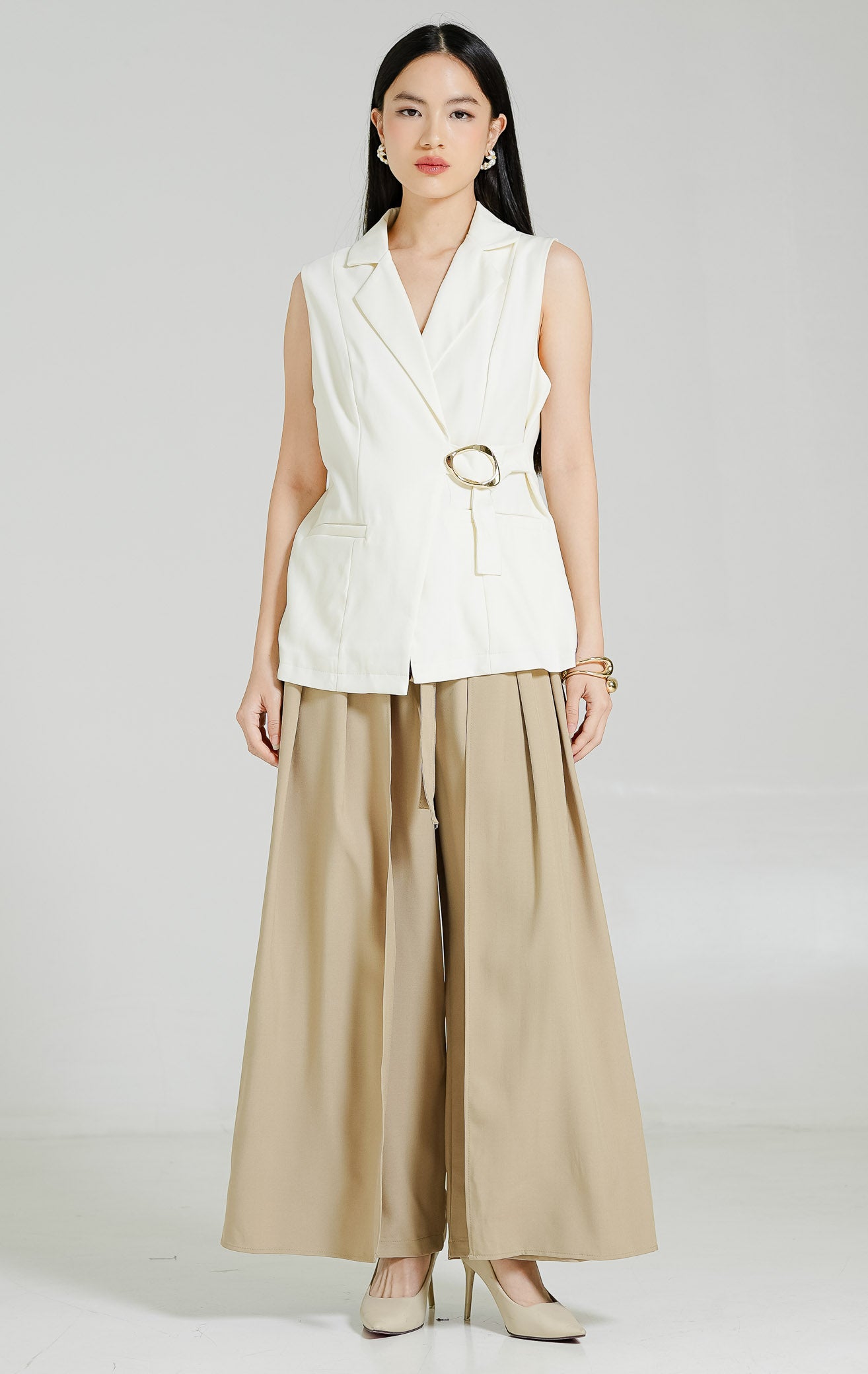 Quiney Vest Ivory