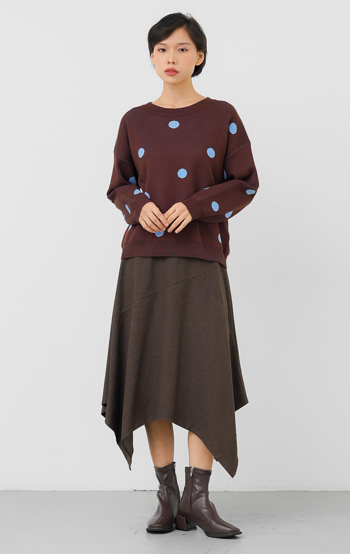 Noura Sweater Dark Brown