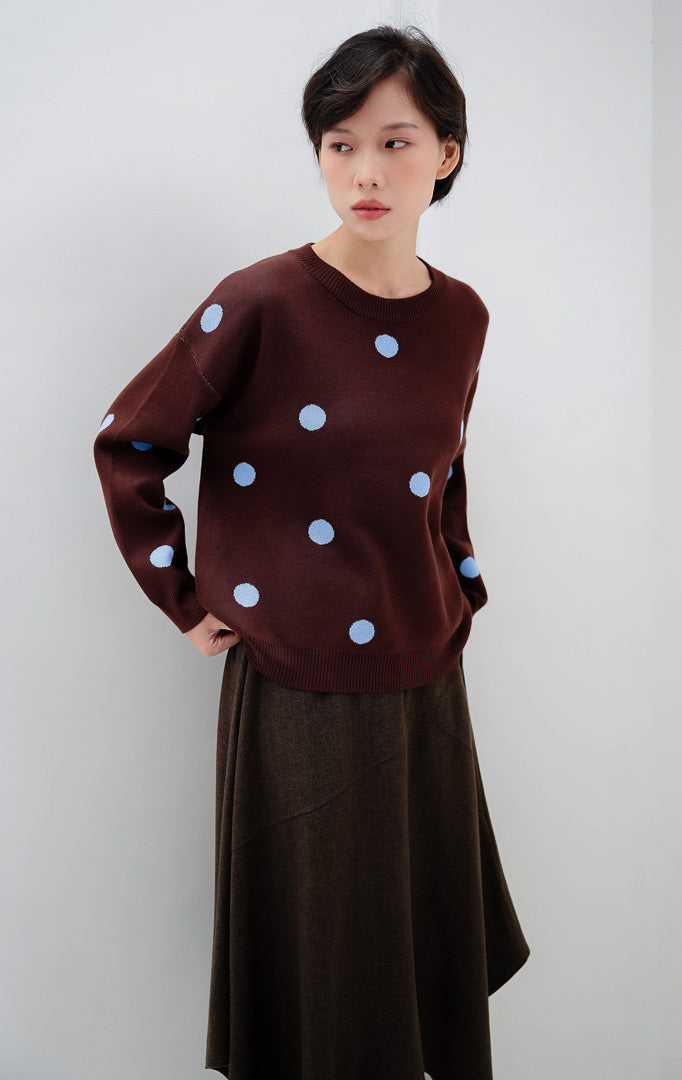 Noura Sweater Dark Brown