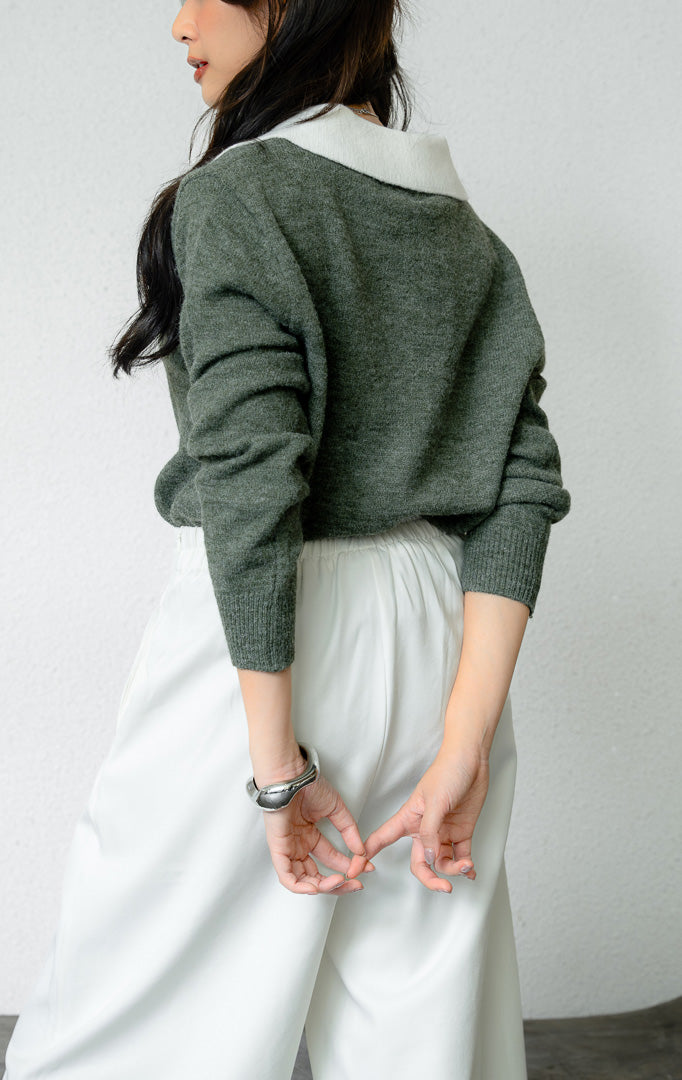 SF Franz Sweater Dark Green