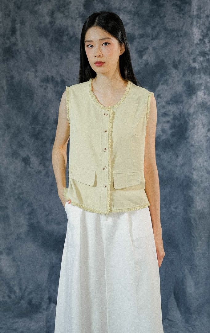 Venetia Vest Yellow