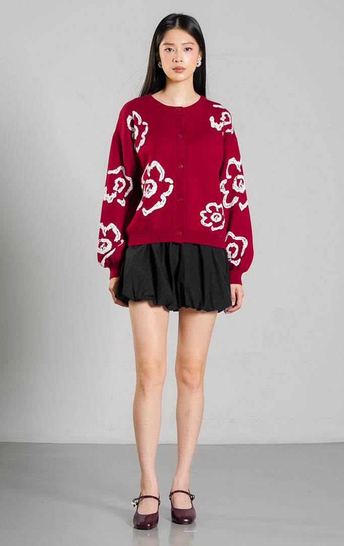 Emmelie Cardigan Maroon