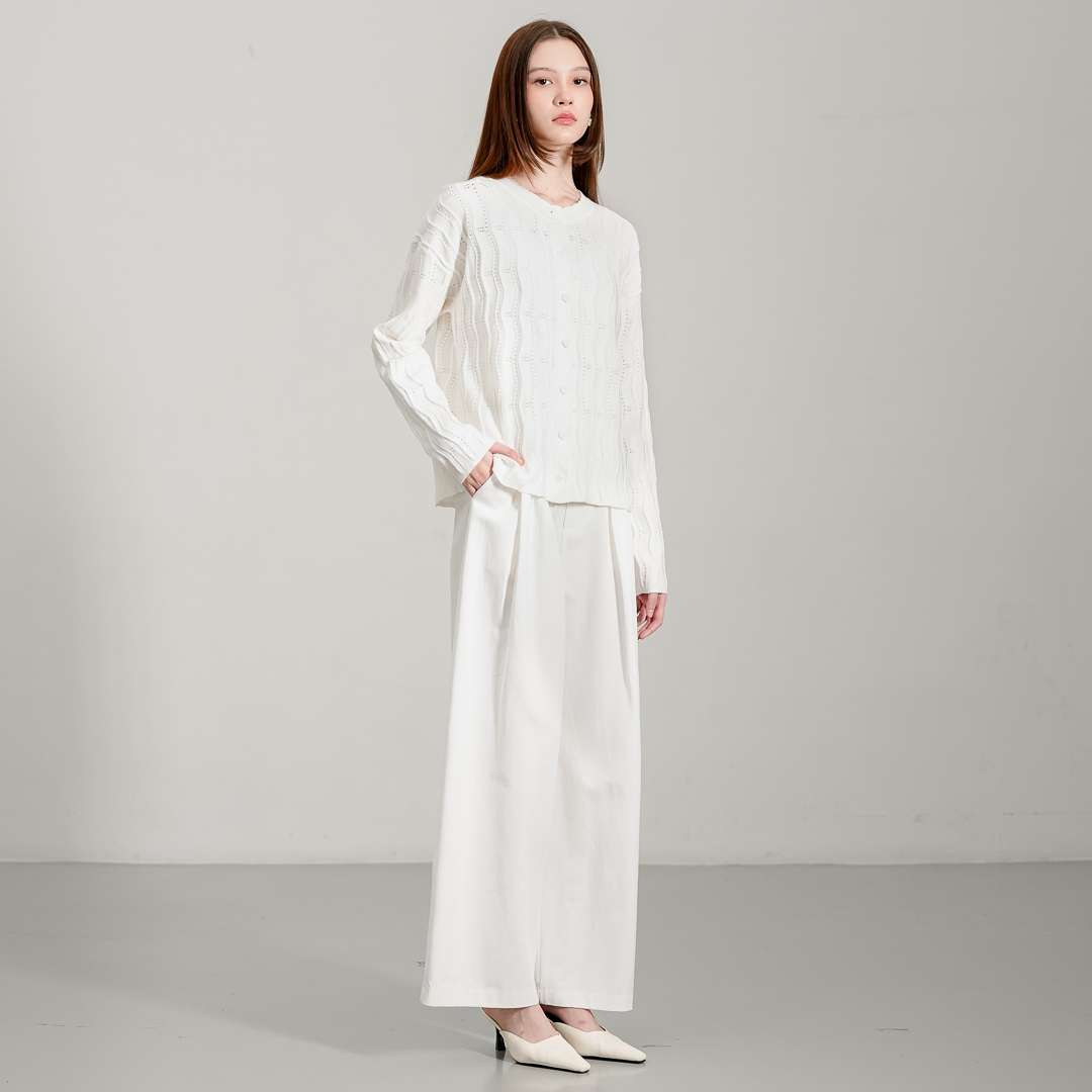 Twyla Cardigan White