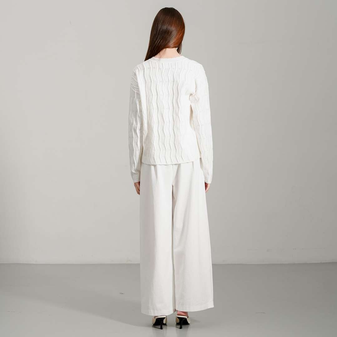 Twyla Cardigan White