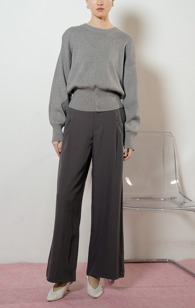 Cerise Sweater Grey
