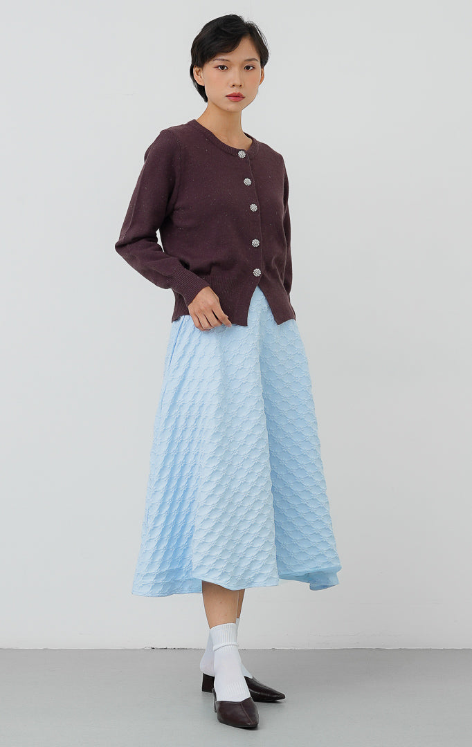 Evangelina Cardigan Dark Brown