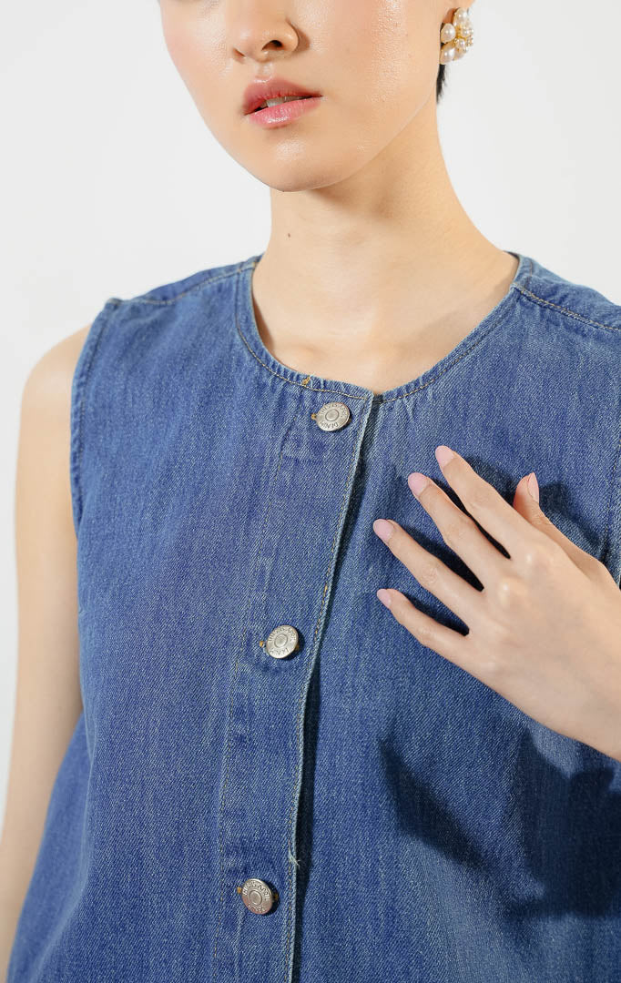 Klyne Vest Denim