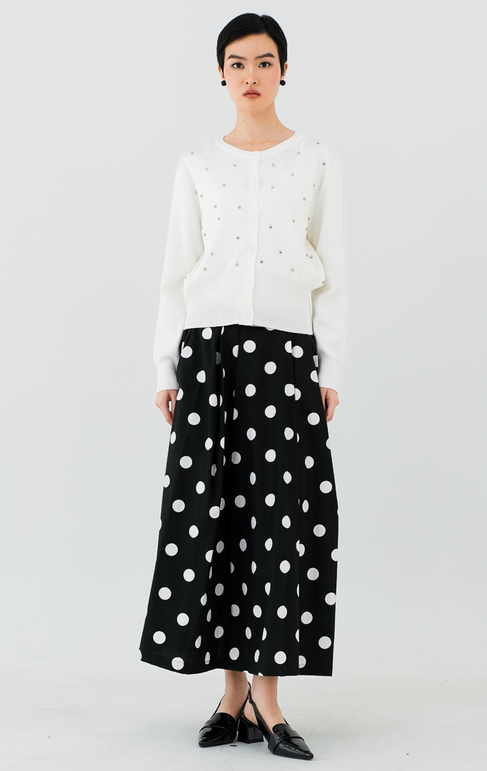 Daimen Cardigan White