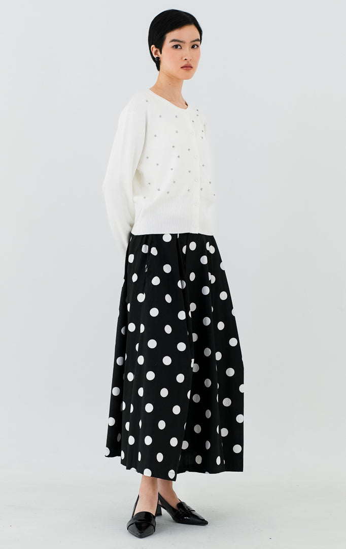 Daimen Cardigan White