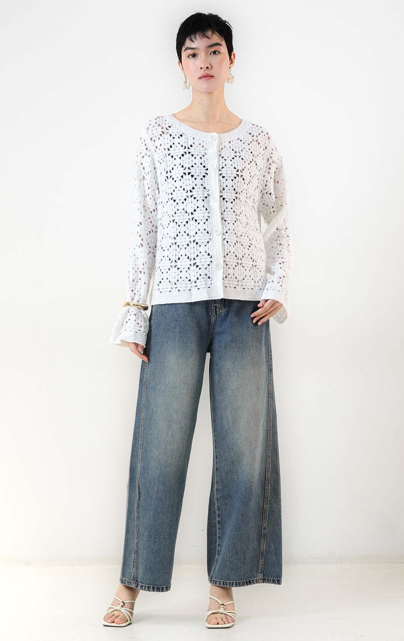 Lucia Cardigan White