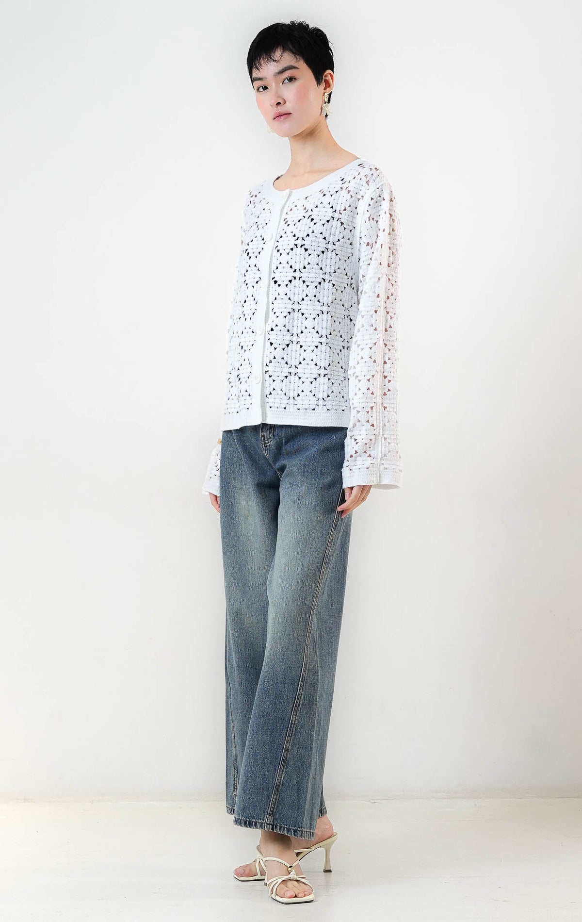 Lucia Cardigan White