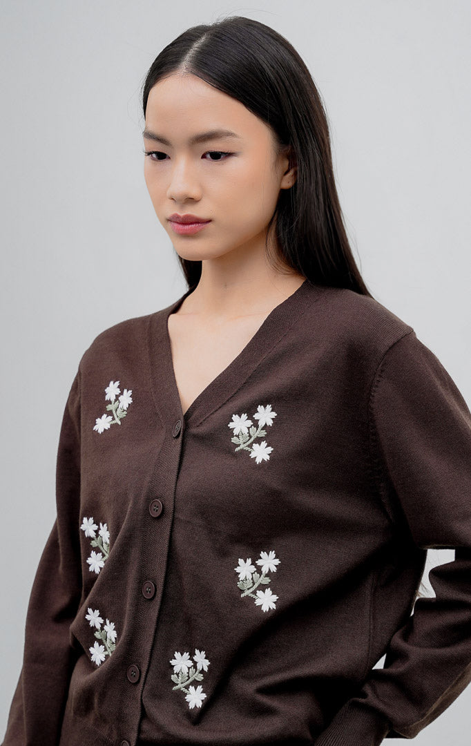 Morlith Cardigan Dark Brown