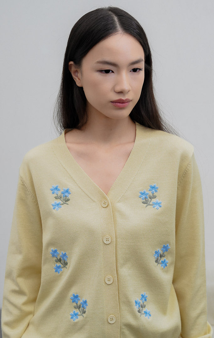 Morlith Cardigan Butter Yellow