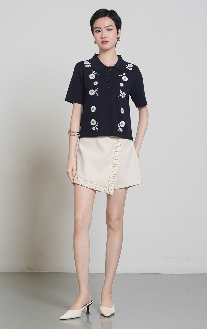 Elenora Top Navy
