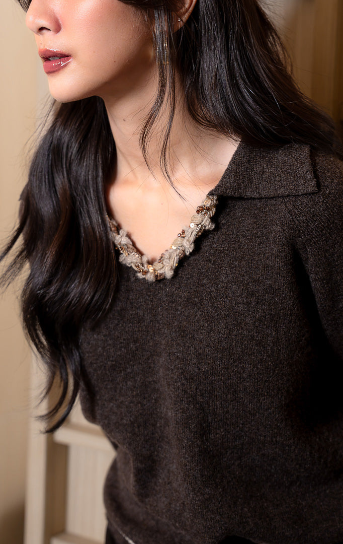 SF Axerion Sweater Dark Brown