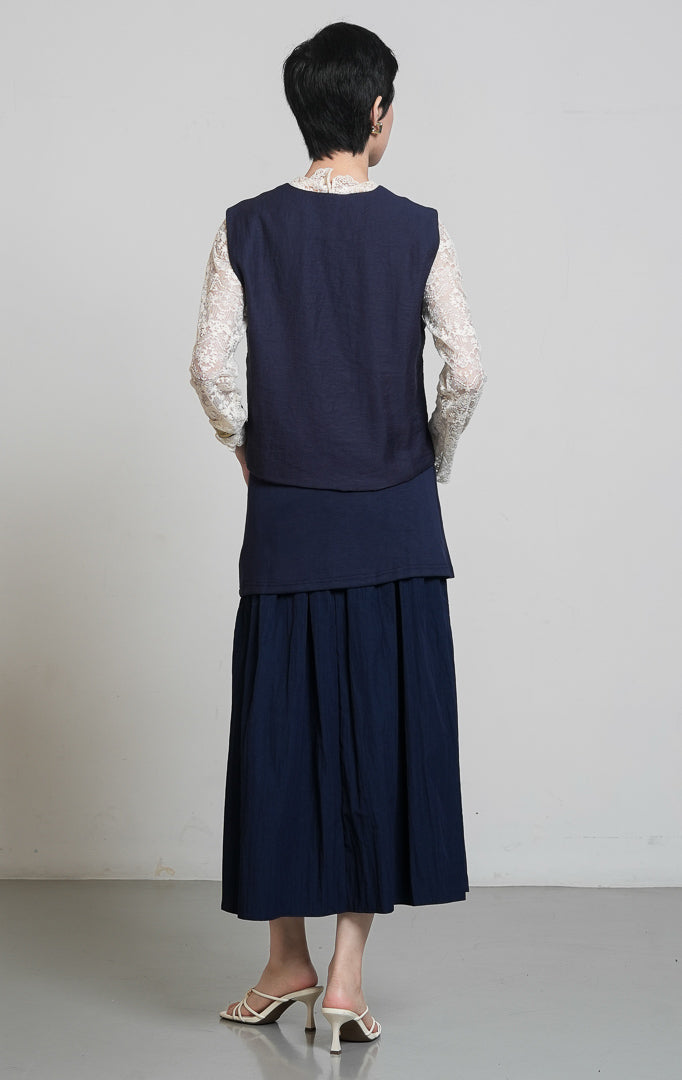 Delilah Vest Navy