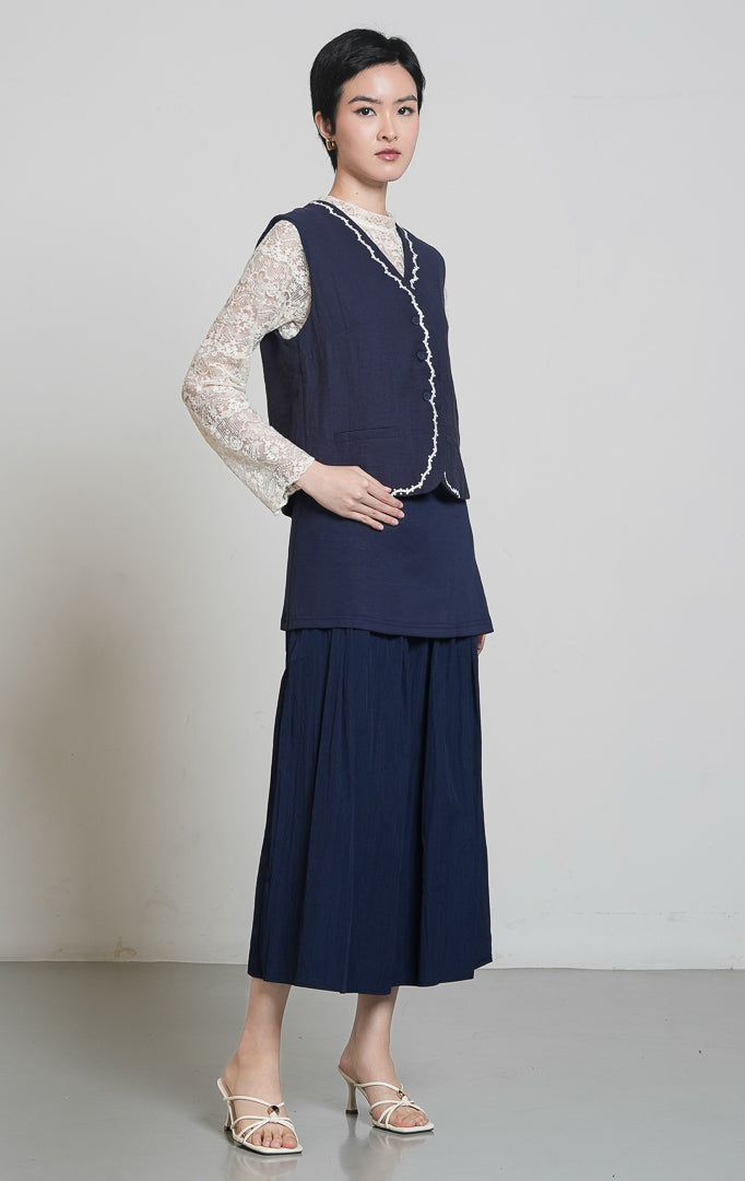 Delilah Vest Navy