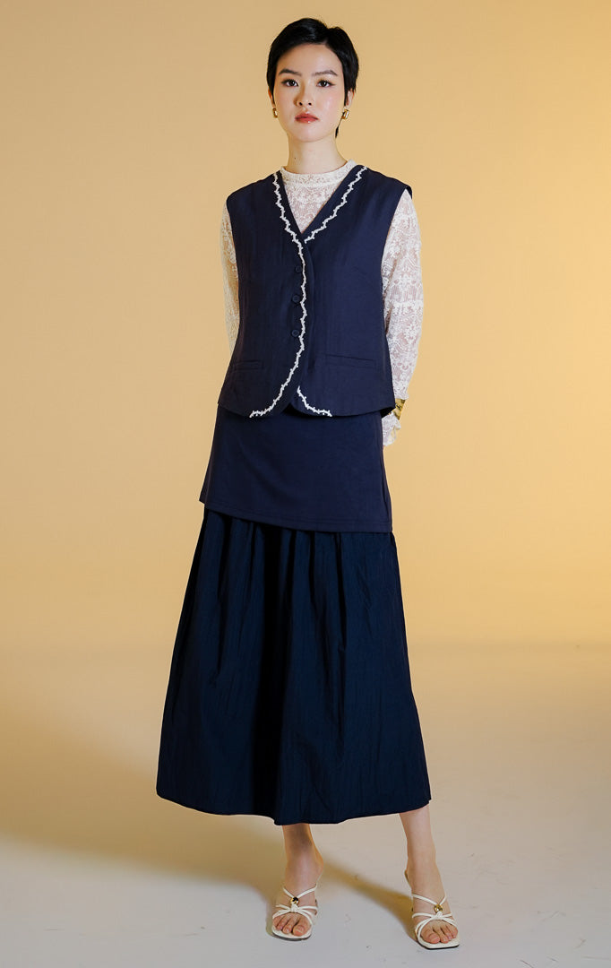 Delilah Vest Navy