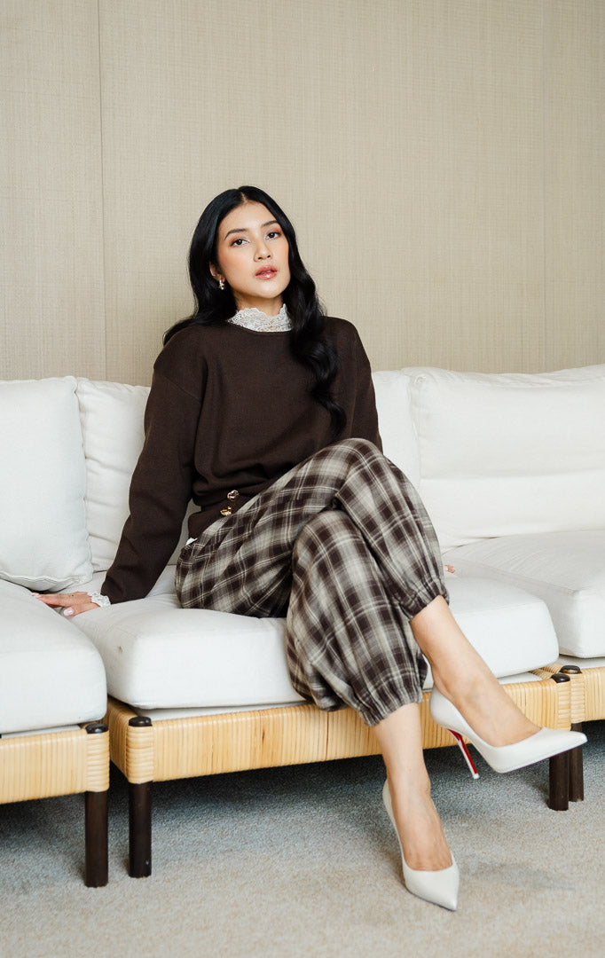 SF Ottilie Sweater Dark Brown