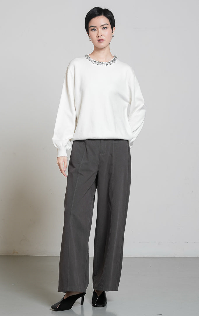 Luella Sweater White