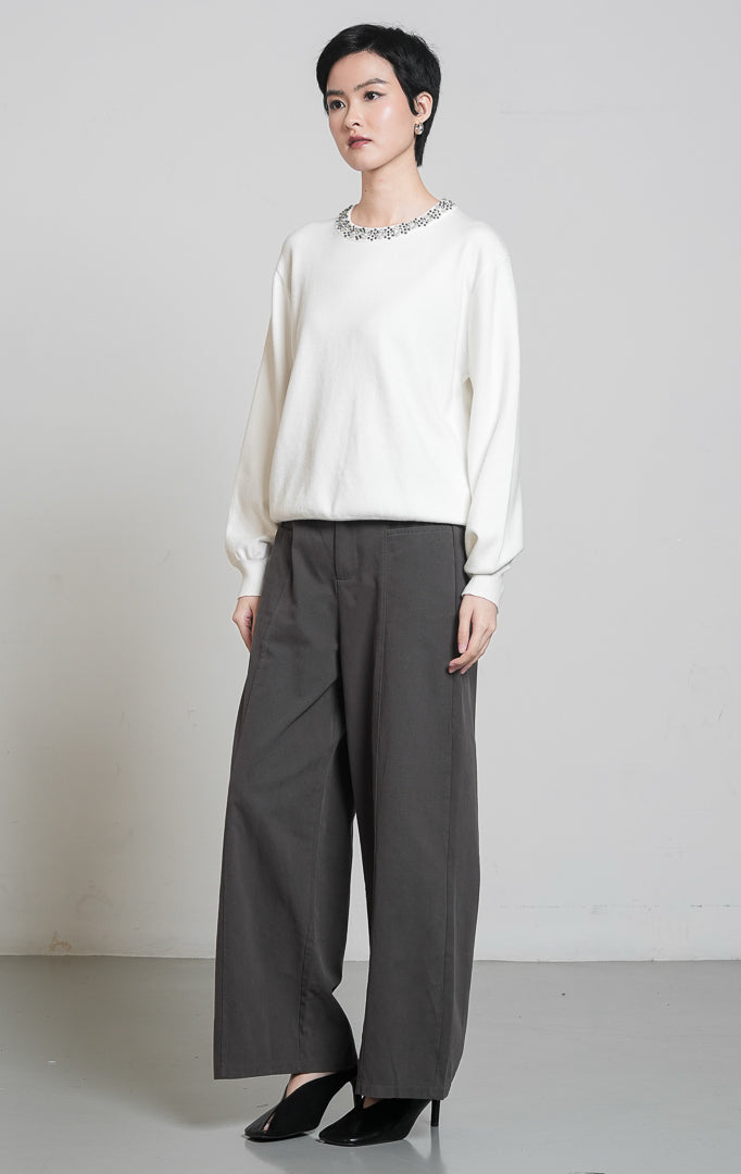 Luella Sweater White