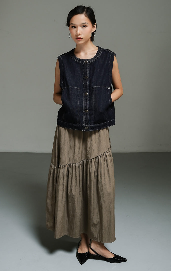 Caroline Vest Indigo
