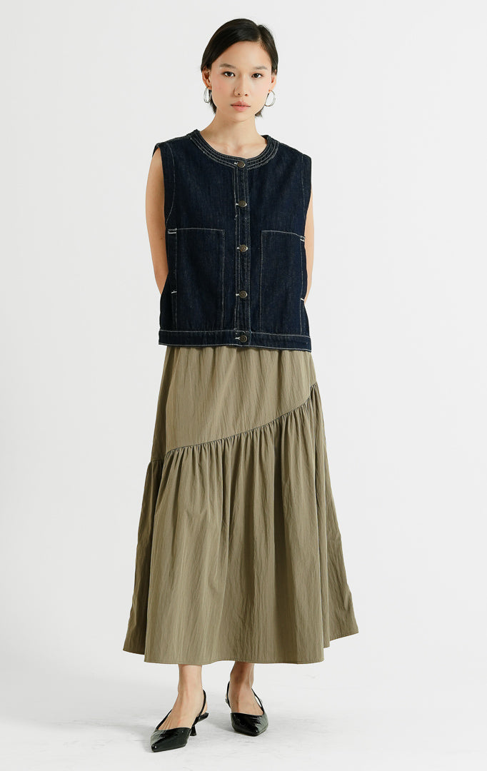 Caroline Vest Indigo
