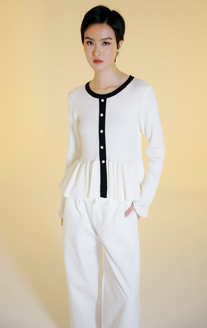 Lexie Cardigan White