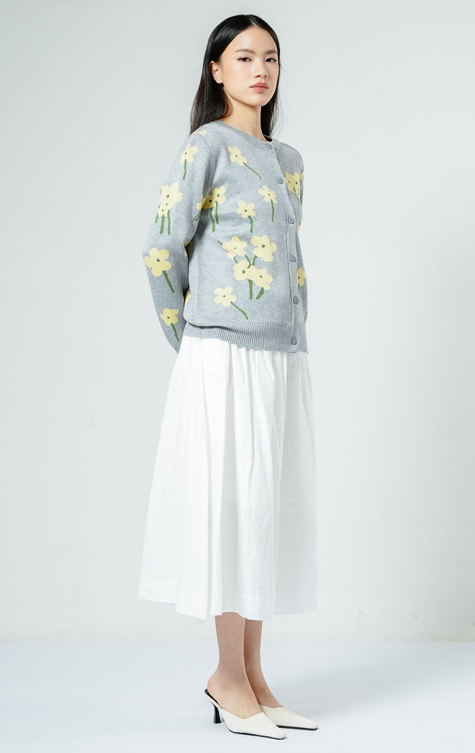 Fleur Cardigan Grey