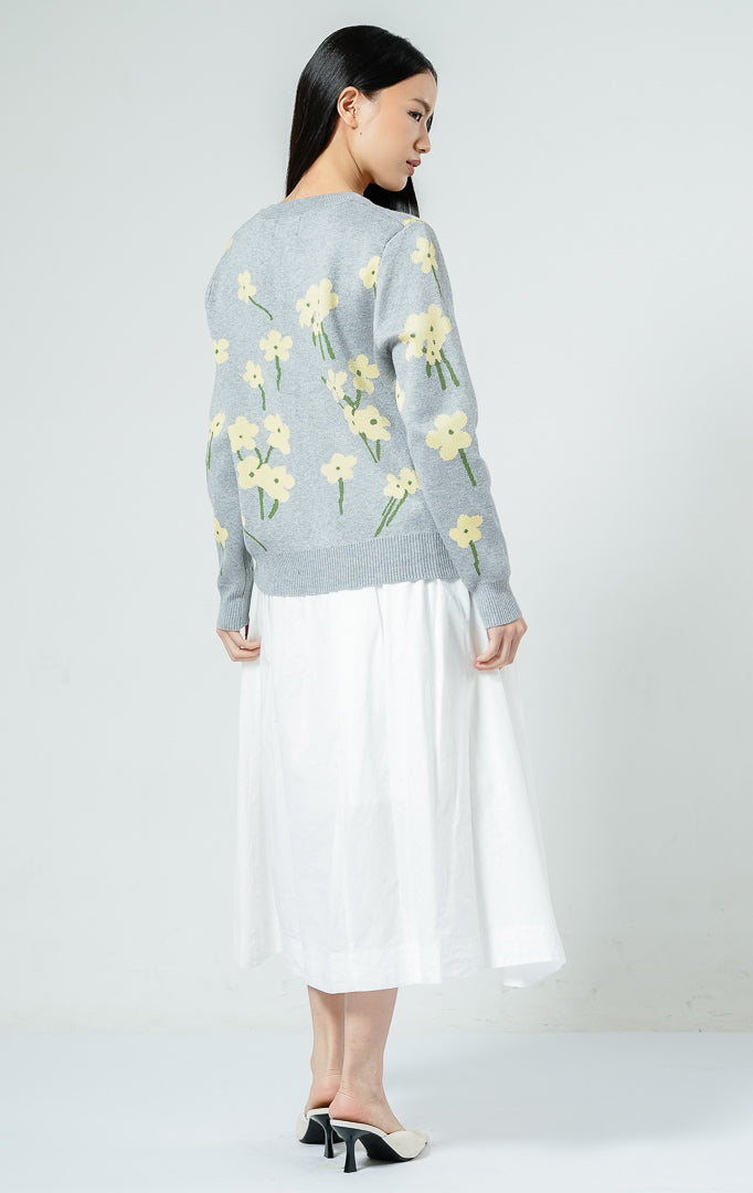 Fleur Cardigan Grey