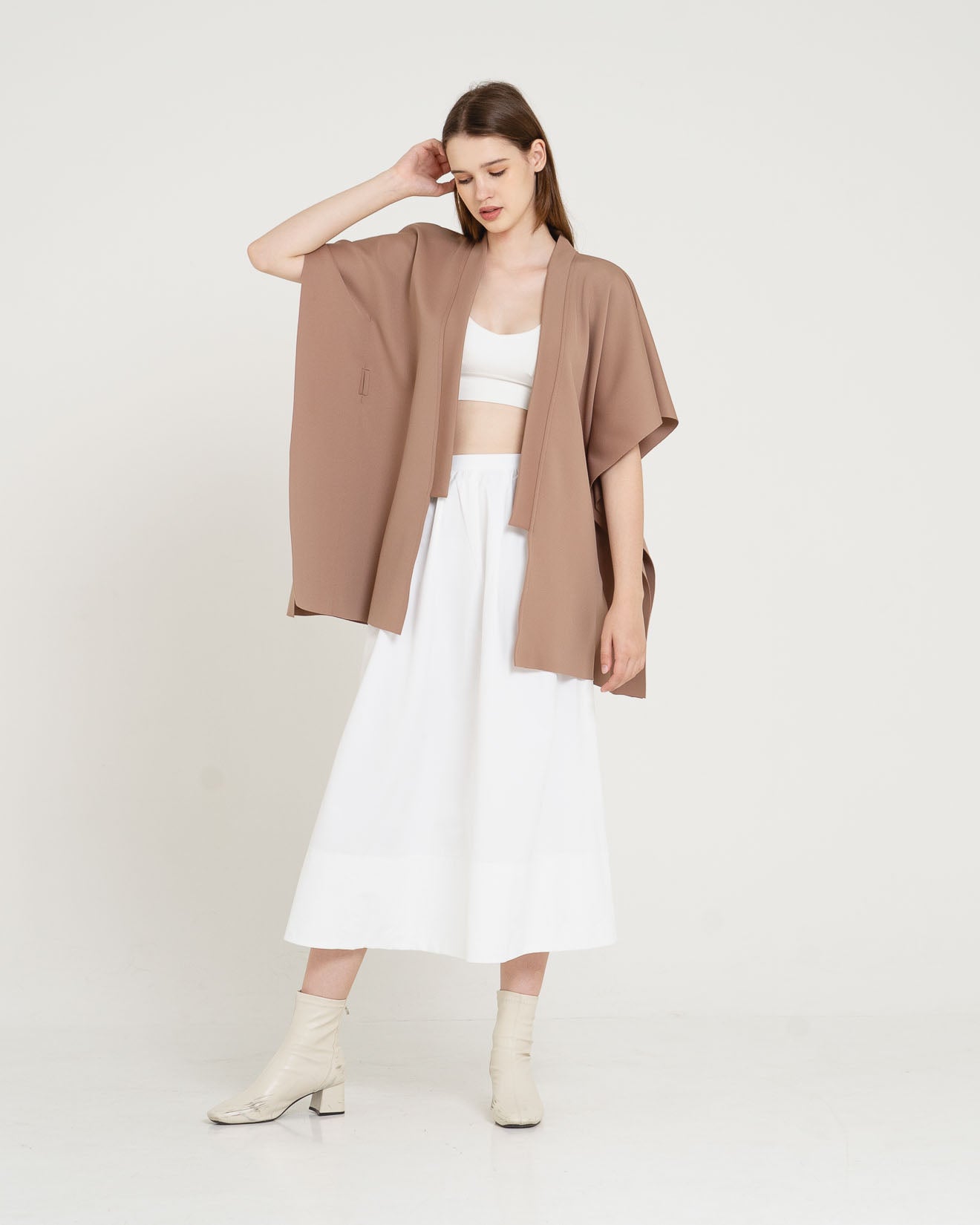 Kara Oversized Brown Outer – 611576