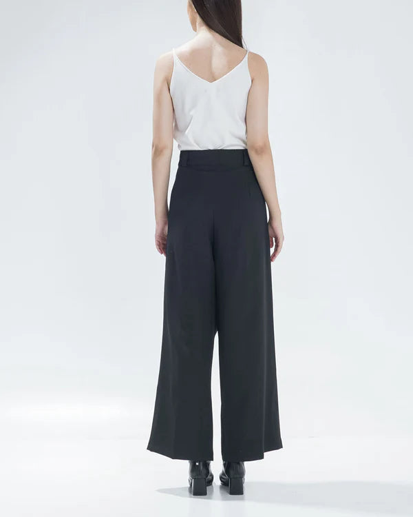 Devano Double Button Pants Black