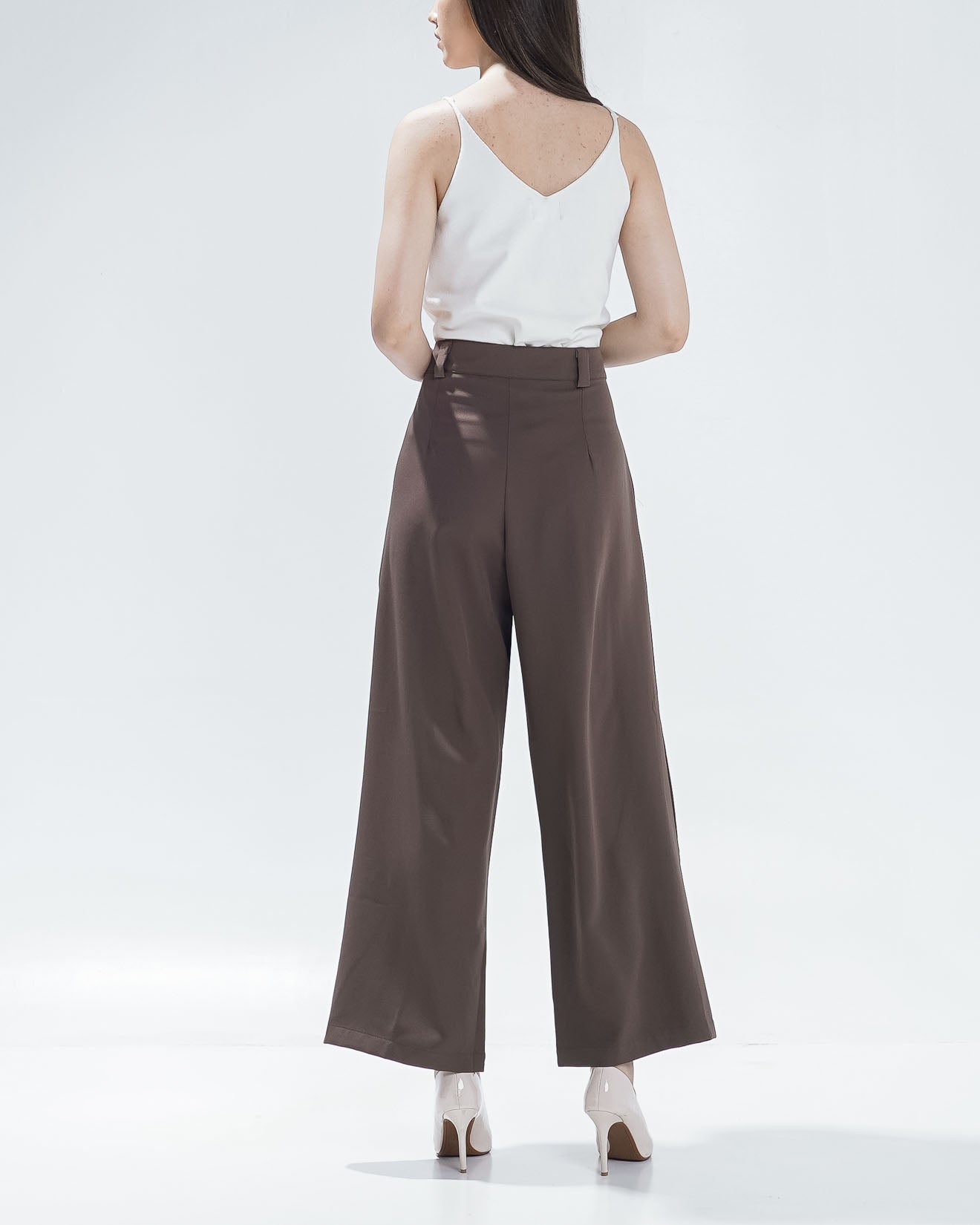 Devano Double Button Brown Pants - Celana Panjang Formal Wanita - 620560