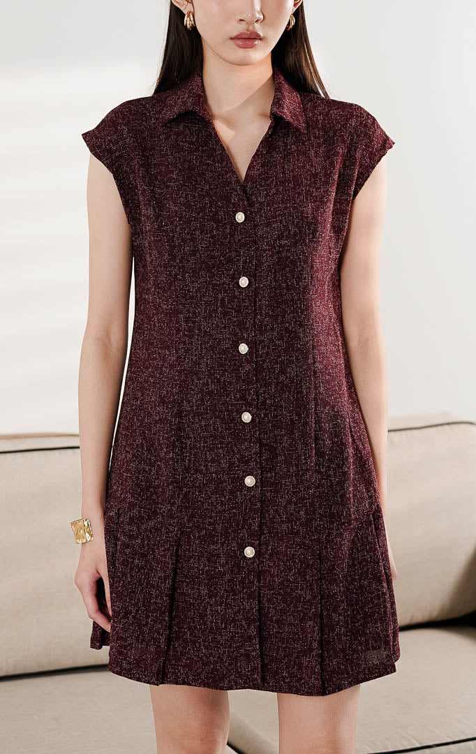 Airin Dress Maroon