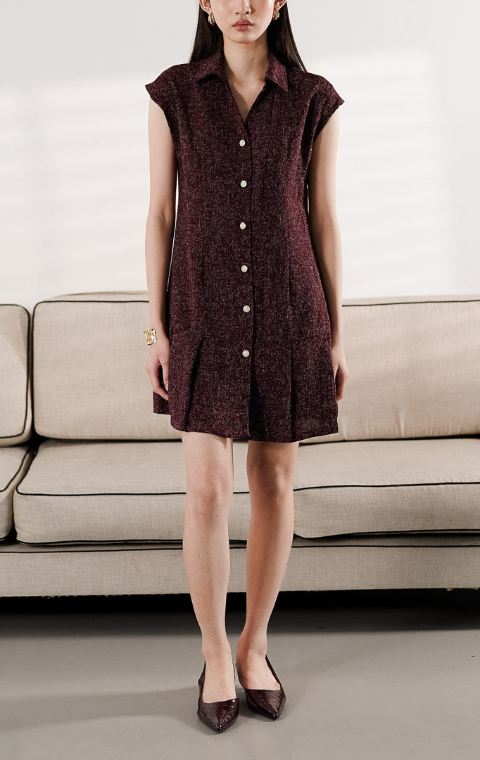 Airin Dress Maroon