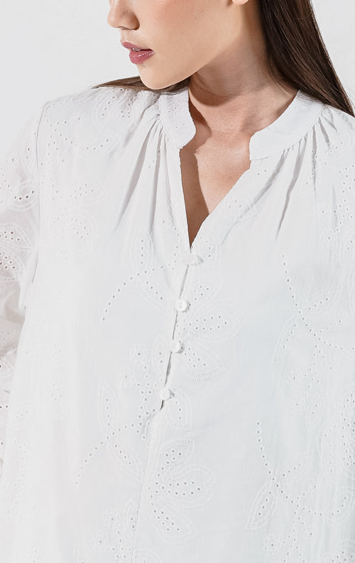 Deener Dress White