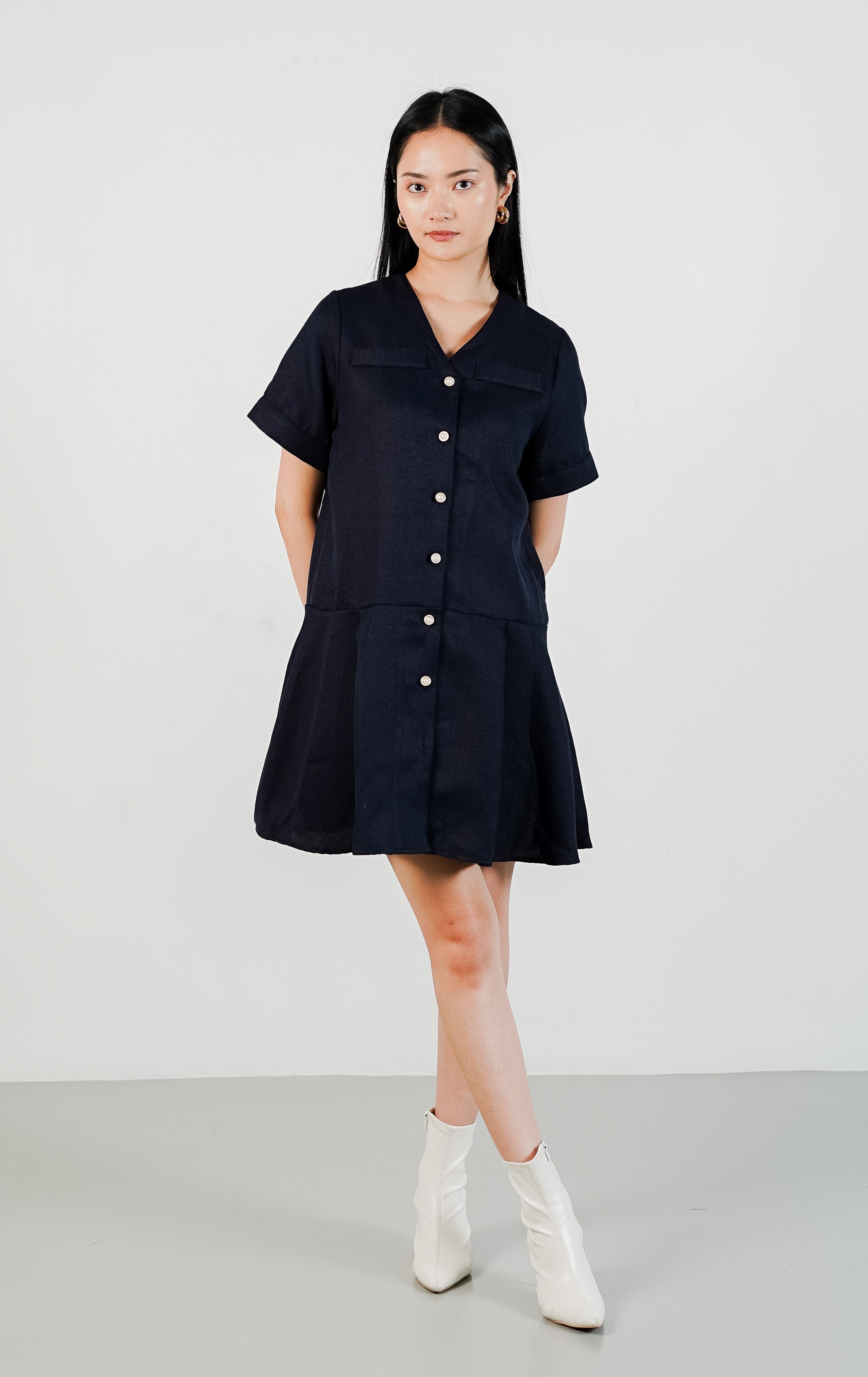 Guinivere Dress Navy