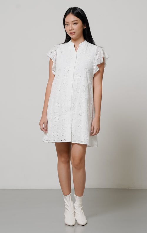 Orrin Dress White