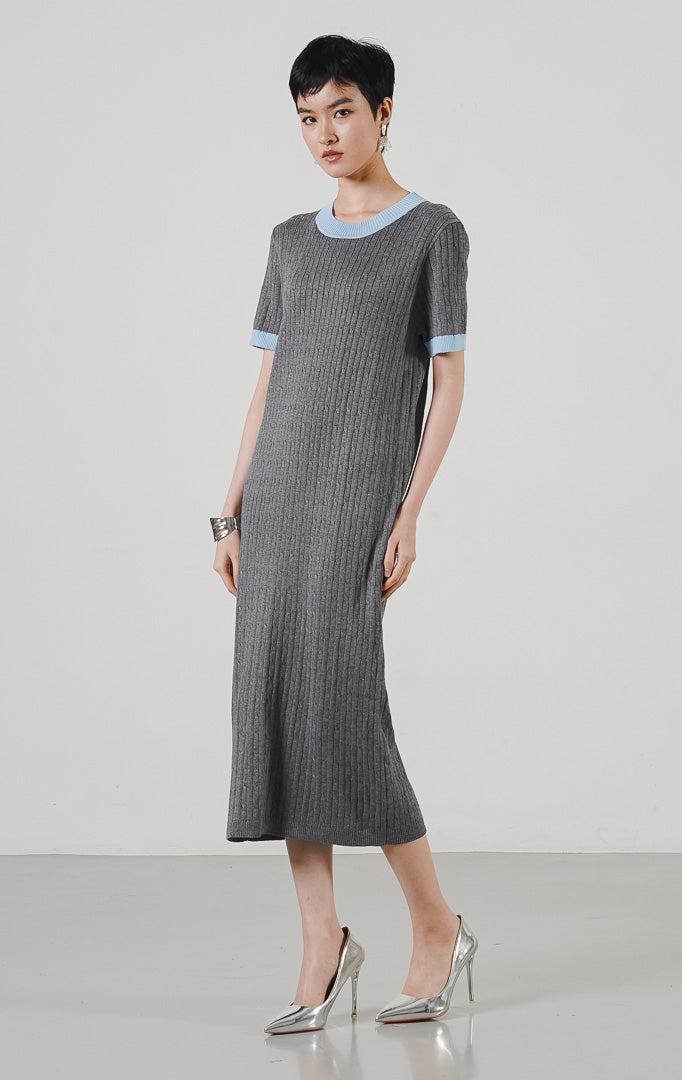 Yejin Knit Dress Grey