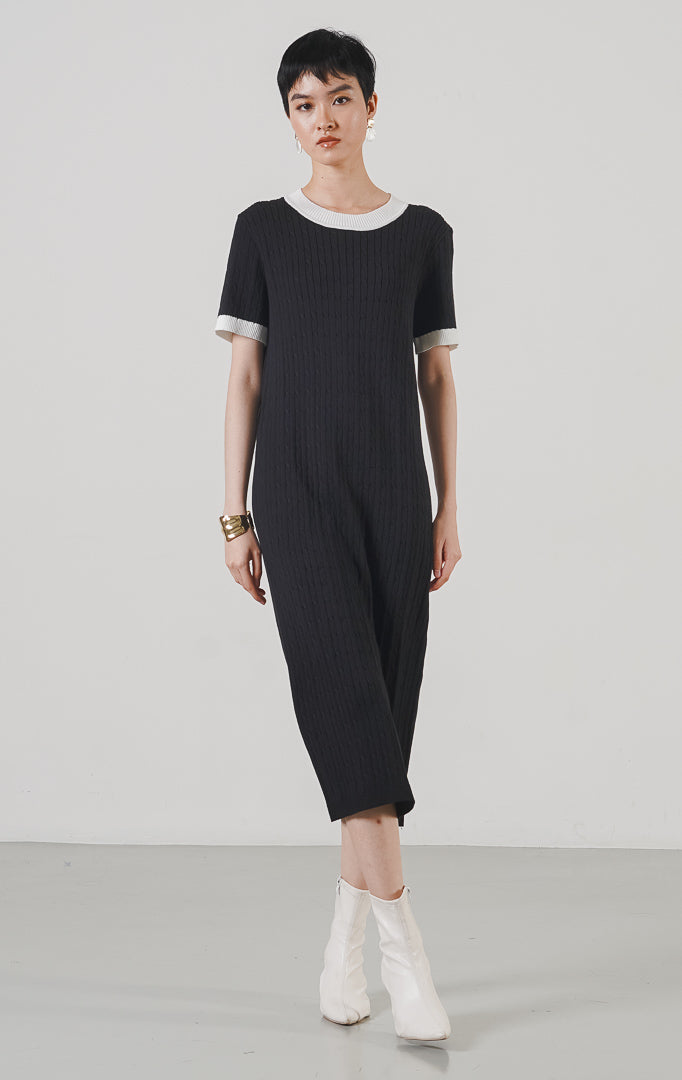 Yejin Knit Dress Black