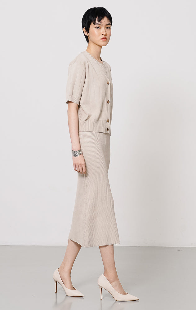 Sharon Dress Set Khaki