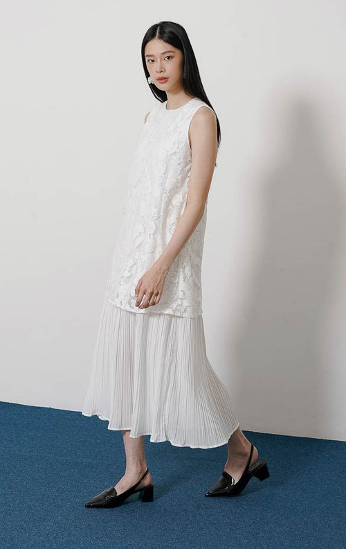 Vienna Dress White