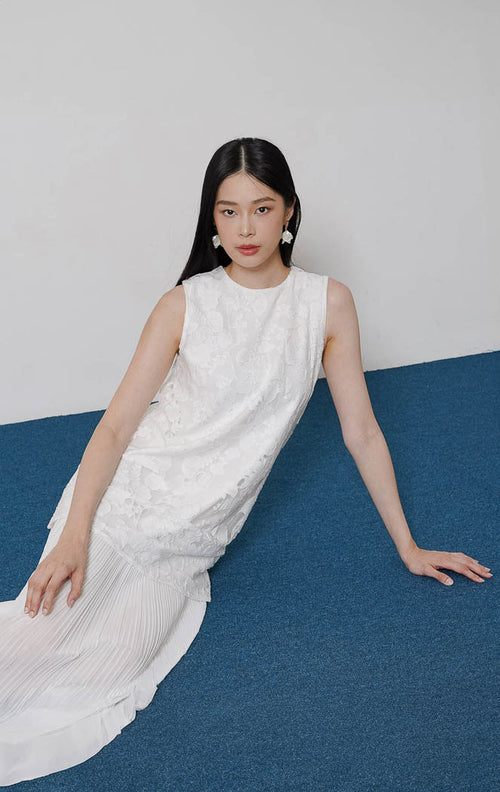 Vienna Dress White