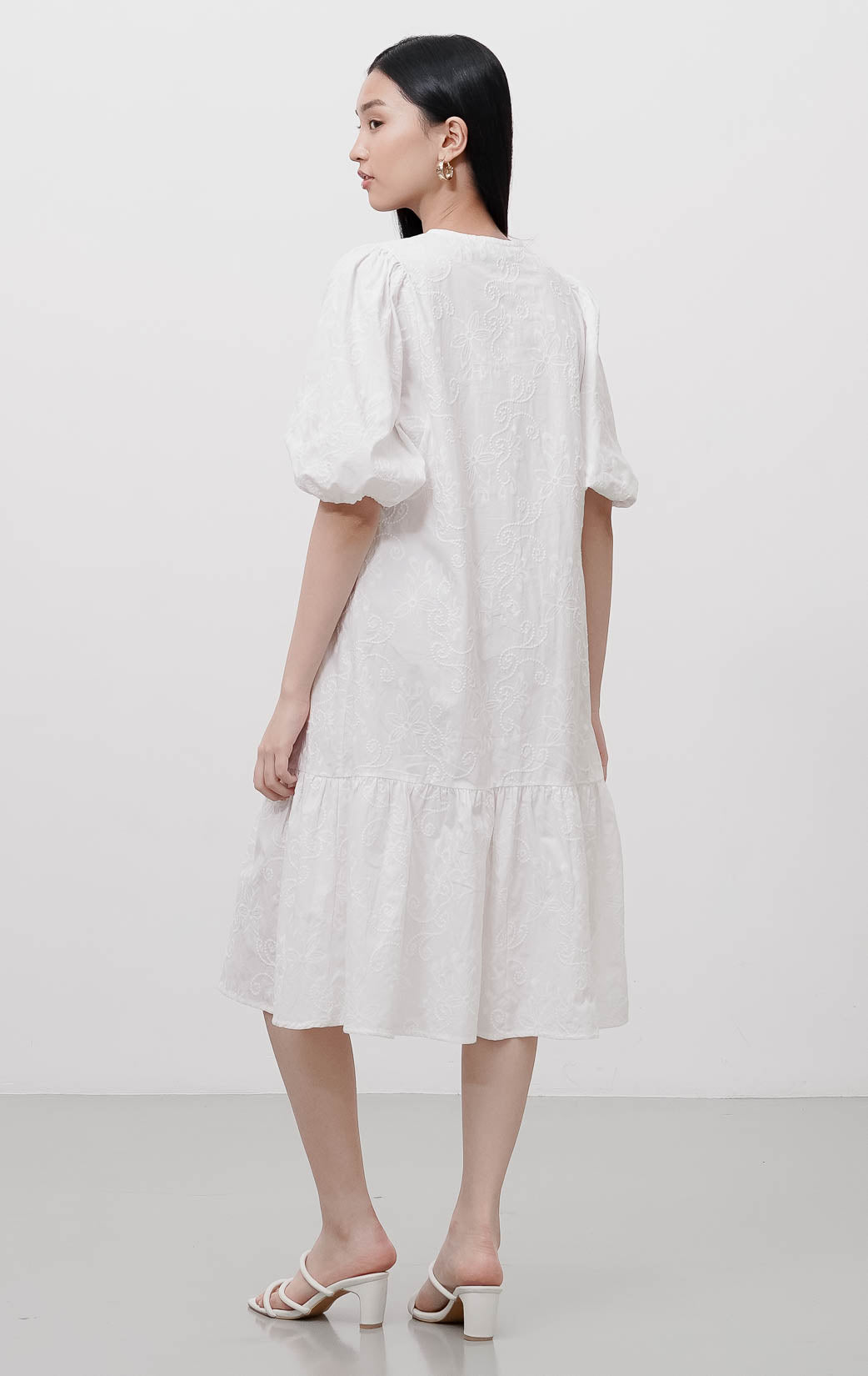 Nicola Dress White
