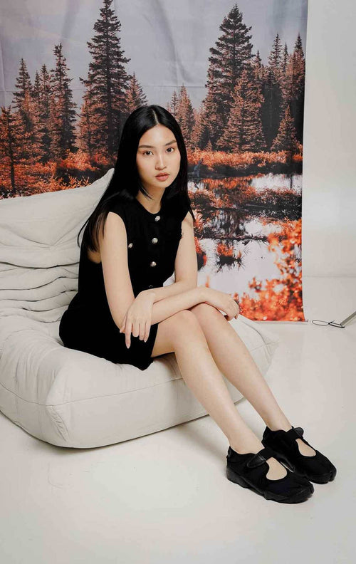 Halie Knit Dress Black