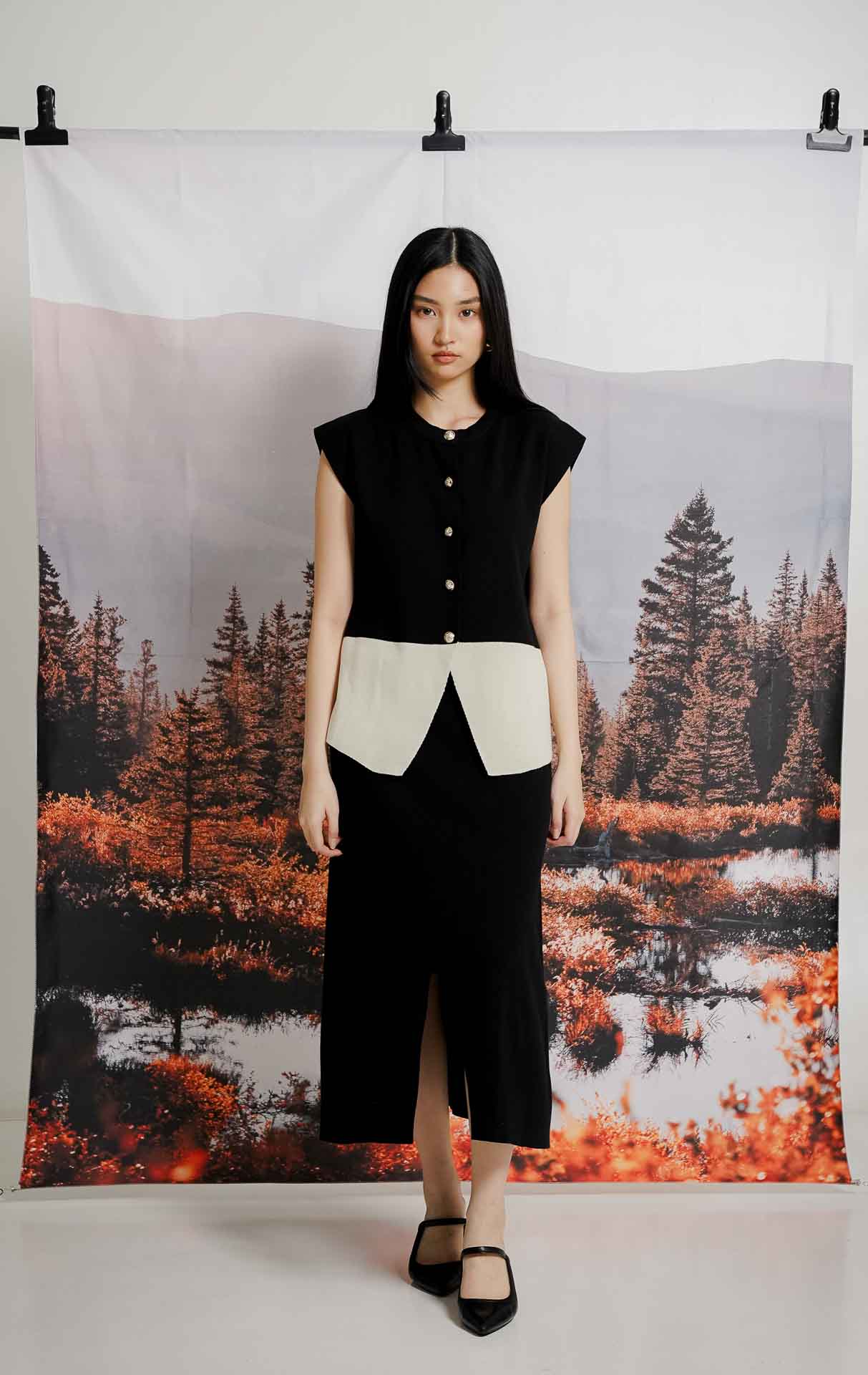 Xandria Knit Set Black