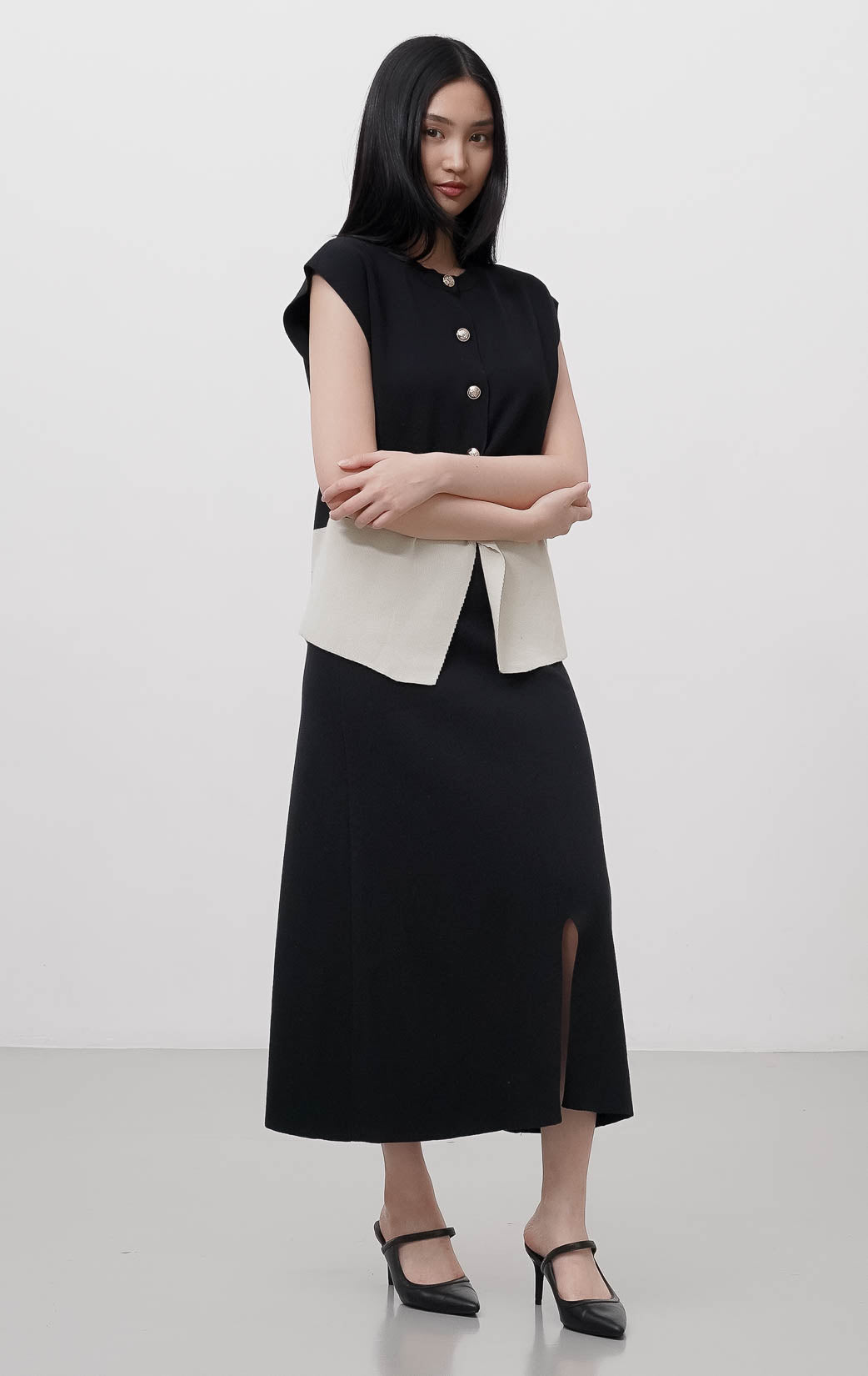 Xandria Knit Set Black