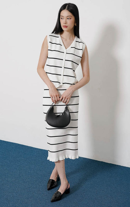 Katie Knit Set White